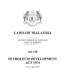Petroleum Development Act 1974